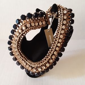 Chico's Lissa Bib Fashion Necklace, 16"w/8" Extndr